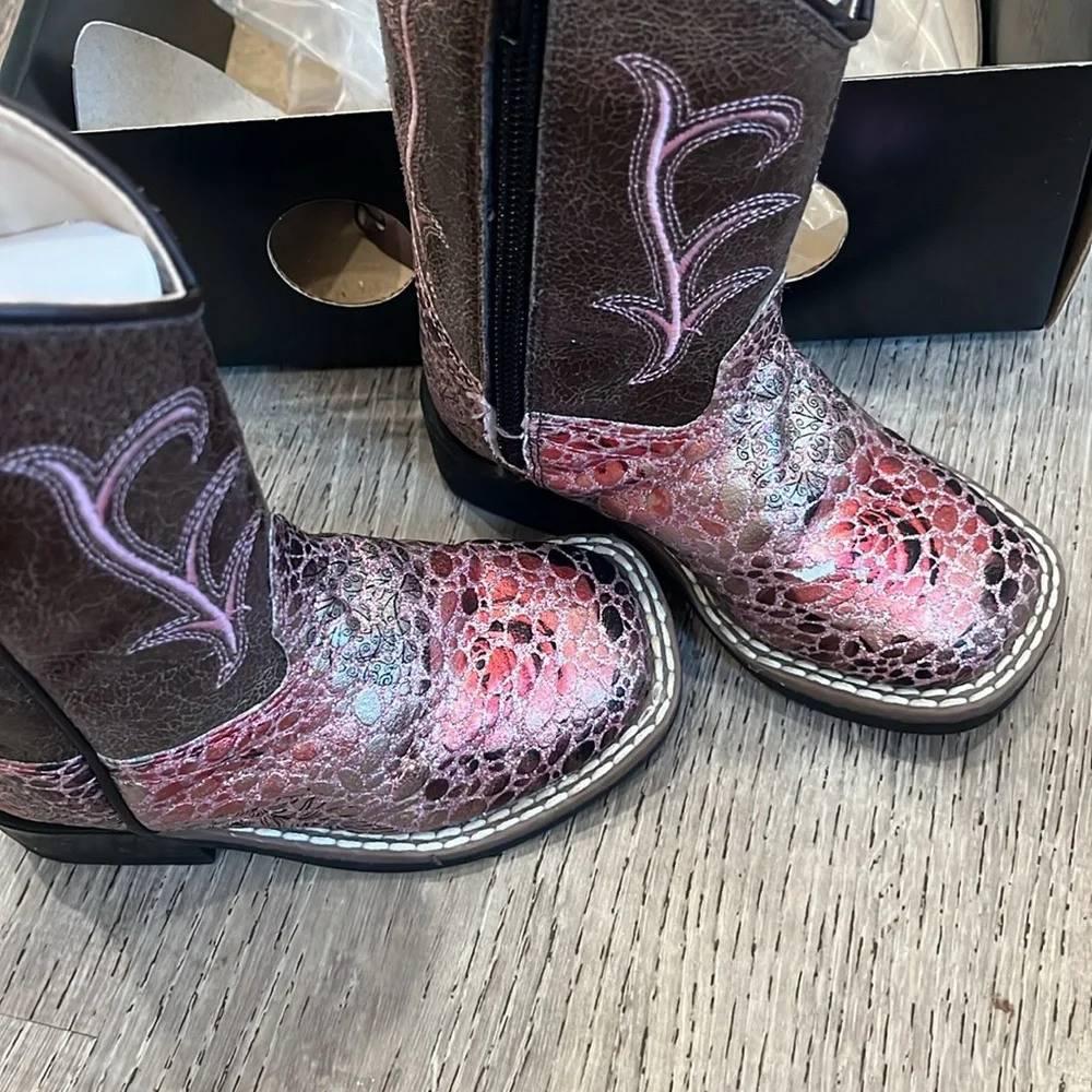 Old West Toddler Cowgirl Boots - Picture 7 of 11